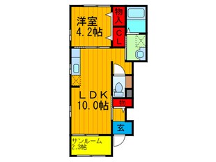 サンシャインフジⅢの物件間取画像